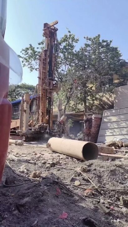 郊区工地施工用水井