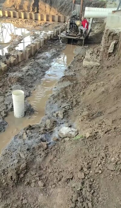 郊区工地施工用水井